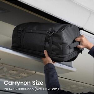 Tomtoc Travel Black Backpack 40L